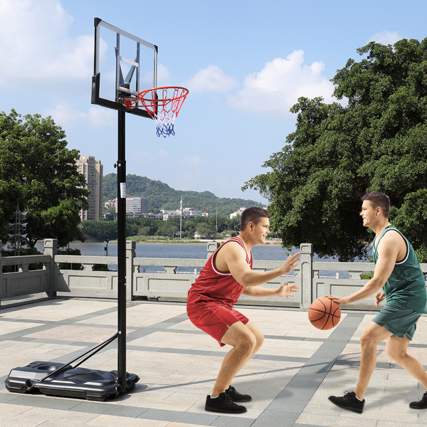 PC透明板 篮框可调节245-305cm 篮球架 成人款 最大适用7#球 N002 LX-B076-24