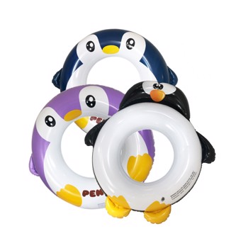 3个装企鹅充气游泳圈, PVC材质加厚儿童游泳圈