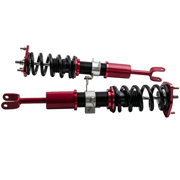 弹簧减震Coilover Lowering Suspension Kit fit for Nissan Fairlady Z 350Z Z33 2003-2008 Adjustable height Red Struts-2