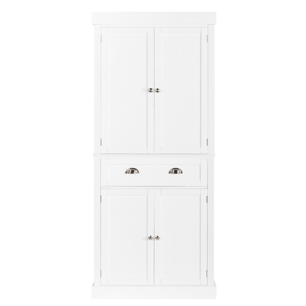 密度板喷漆 白色 上下双开门 单抽 木制衣柜 N001-2