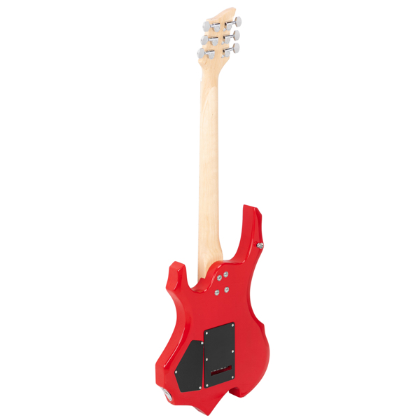 【AM不售卖】Glarry 单摇双-单-双拾音器 椴木 火焰电吉他 红色 S201-12