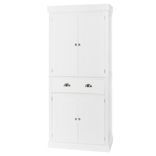 密度板喷漆 白色 上下双开门 单抽 木制衣柜 N001-1
