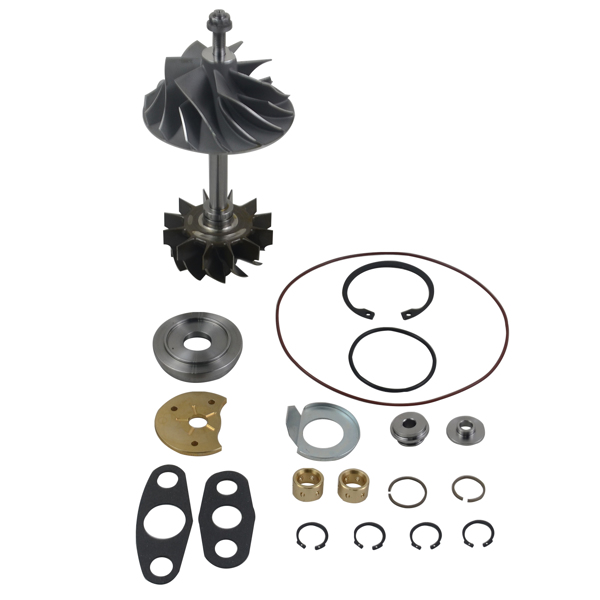 涡轮增压修理包 Compressor Wheel & Shaft & Rebuild Kit for Dodge Ram 2500 3500 2007-2012 68032290AB-4