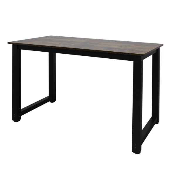 复古木桌面+黑色管架 刨花板贴三胺 110cm 电脑桌 N002-4