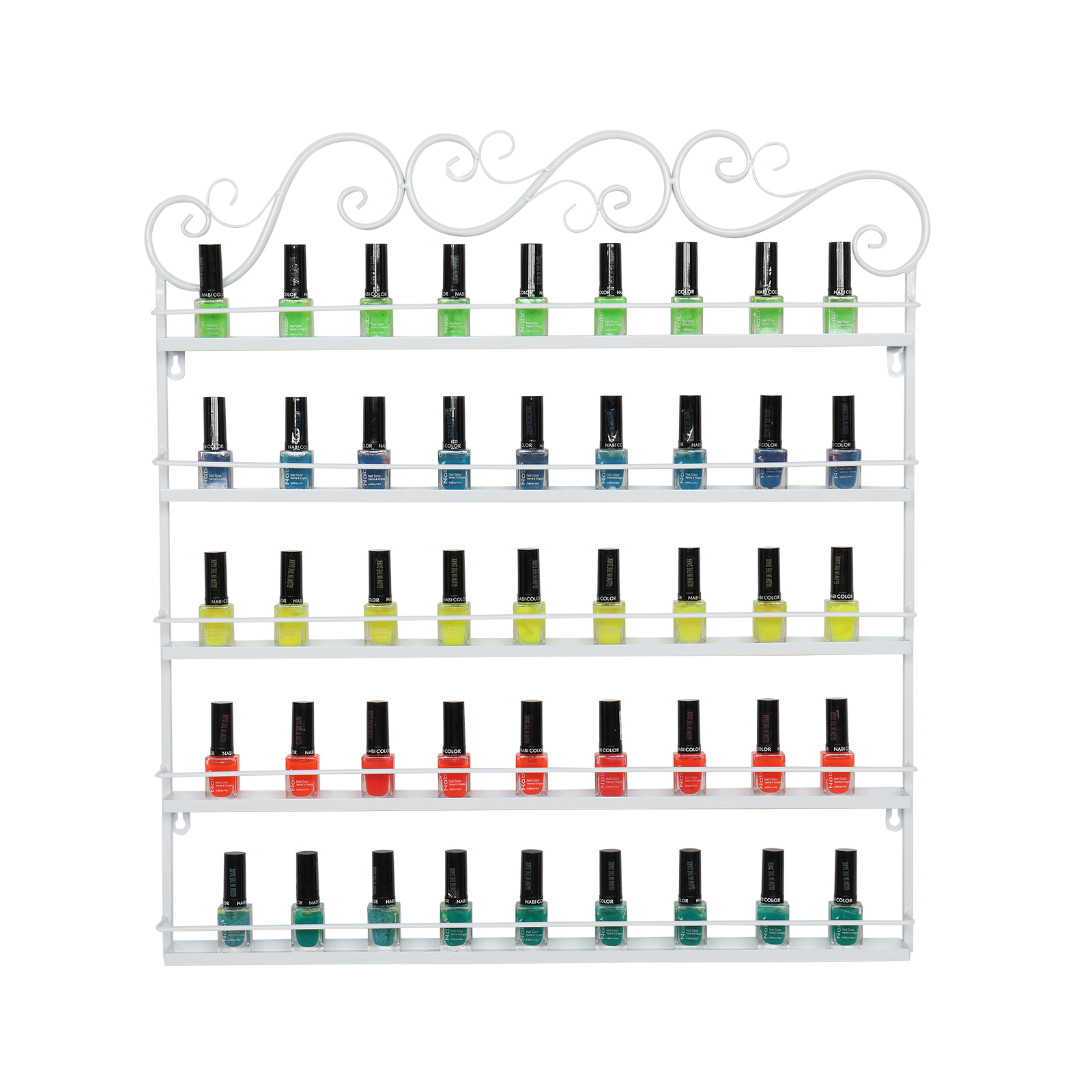 5 Layers of Metal Nail Polish Display Rack Three