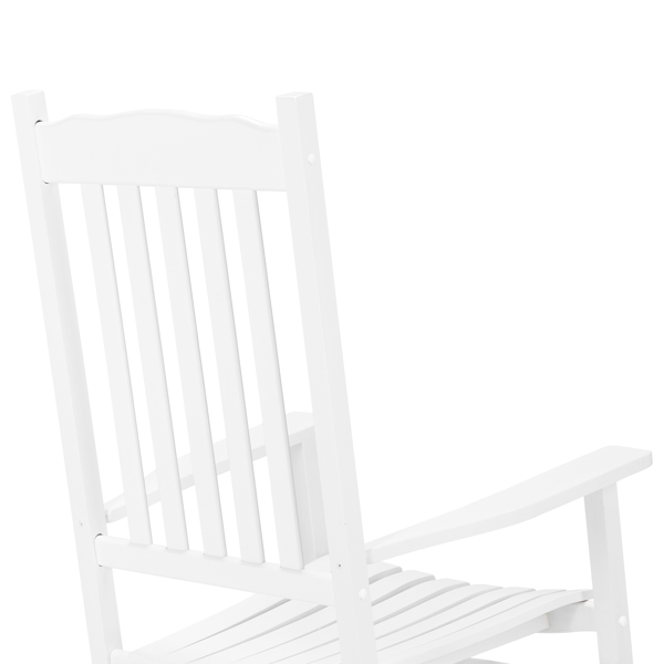 白色 木摇椅 68.5*86*115cm 波浪形 户外庭院 N001-10
