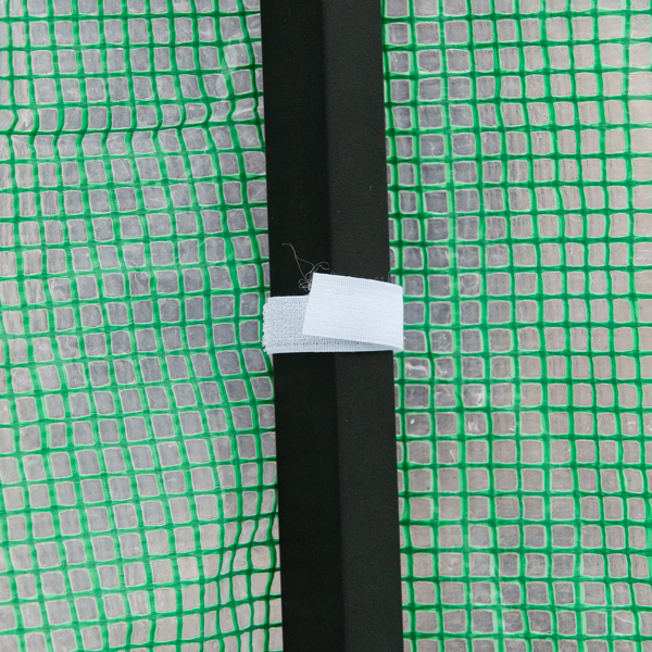 8*6ft PE布花房 喷塑铁管 PE网格布 绿色 可折叠-11