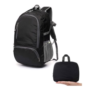 可折叠超轻背包，35L 420D 尼龙轻便笔记本电脑背包，适合骑自行车旅行徒步登山露营