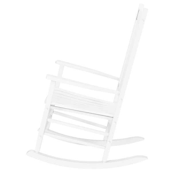 白色 木摇椅 68.5*86*115cm 波浪形 户外庭院 N001-3