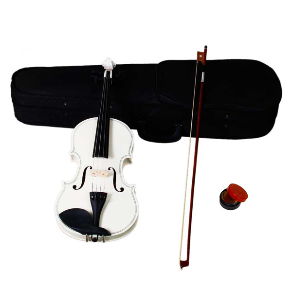 【AM不售卖】Glarry GV100 4/4 实木 白色 小提琴 S001 德国-2