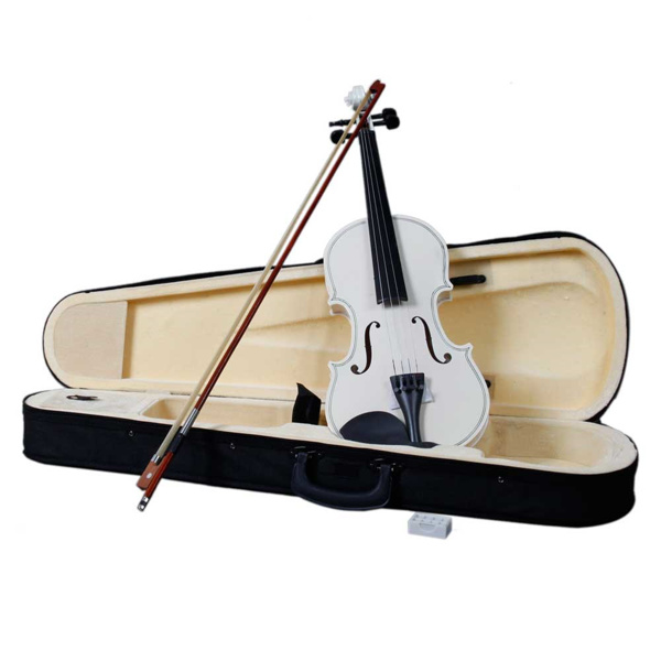 【AM不售卖】Glarry GV100 4/4 实木 白色 小提琴 S001 德国-3