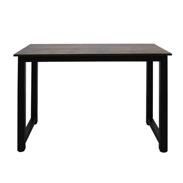 复古木桌面+黑色管架 刨花板贴三胺 110cm 电脑桌 N002-3