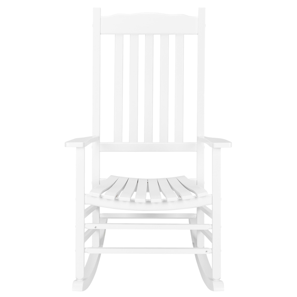 白色 木摇椅 68.5*86*115cm 波浪形 户外庭院 N001-2