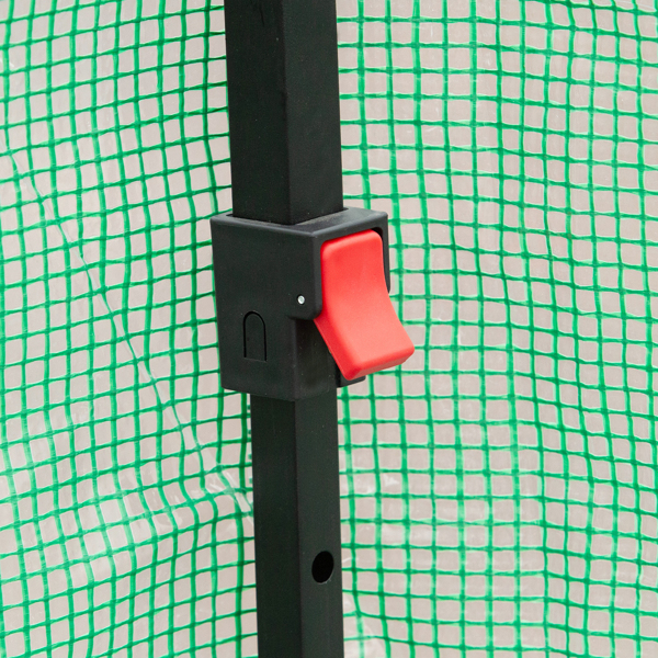 8*8ft PE布花房 喷塑铁管 PE网格布 绿色 可折叠-12