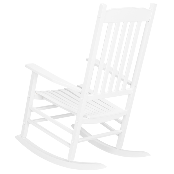 白色 木摇椅 68.5*86*115cm 波浪形 户外庭院 N001-5