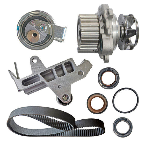 正时皮带水泵修理包 Water Pump+Damper+Roller+Timing Belt+Seals Kit for VW Jetta Audi TT 06A121011L-2