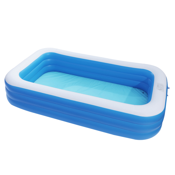 120*72*22in 蓝色 可收纳 充气泳池 壁厚0.4mm PVC 长方体 S001-7