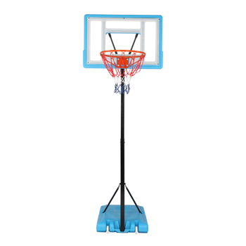 PVC透明板 90*60cm 篮球架 泳池边 篮框可调节122-198cm N001 蓝色 LX-Y01