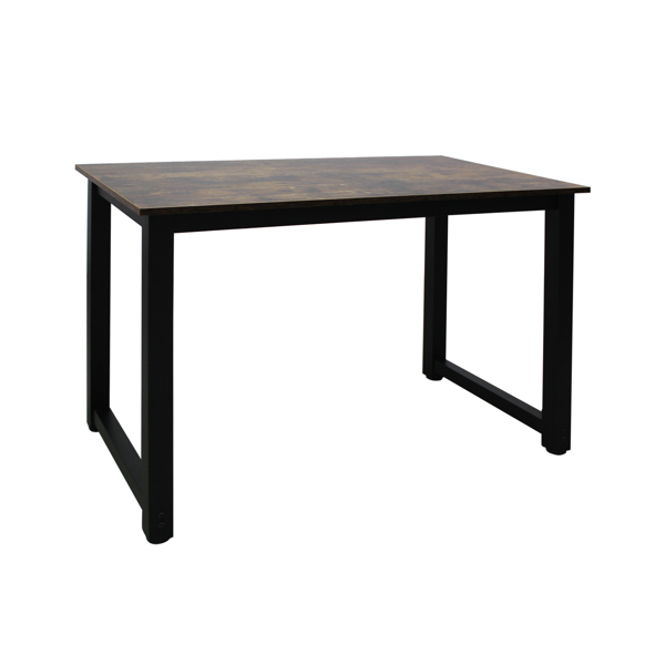 复古木桌面+黑色管架 刨花板贴三胺 110cm 电脑桌 N002-7