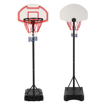 PE板 160-210cm 篮球架 青少年 最大适用7#球 篮框可调节 S103 红白 LX-B03-GER