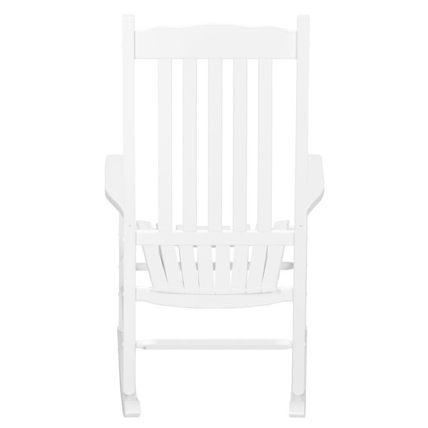 白色 木摇椅 68.5*86*115cm 波浪形 户外庭院 N001-4