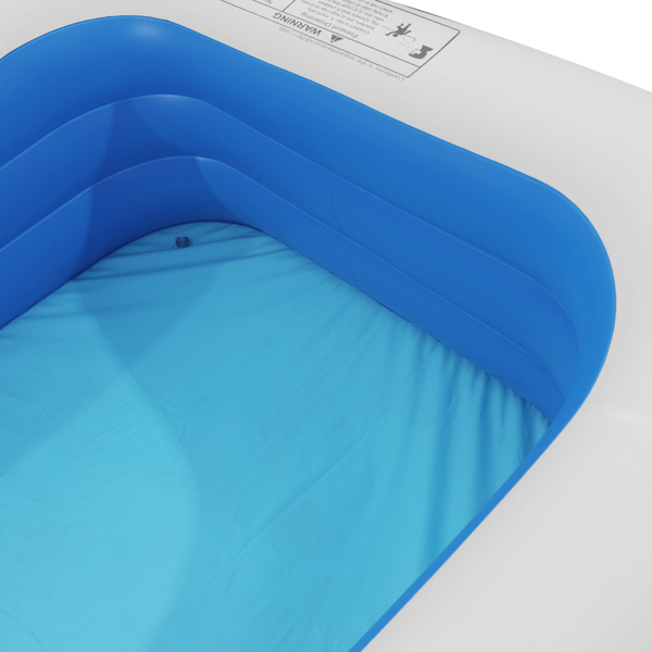 120*72*22in 蓝色 可收纳 充气泳池 壁厚0.4mm PVC 长方体 S001-25