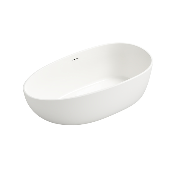 实体表面独立式浴缸Solid Surface Freestanding Bathtub-1