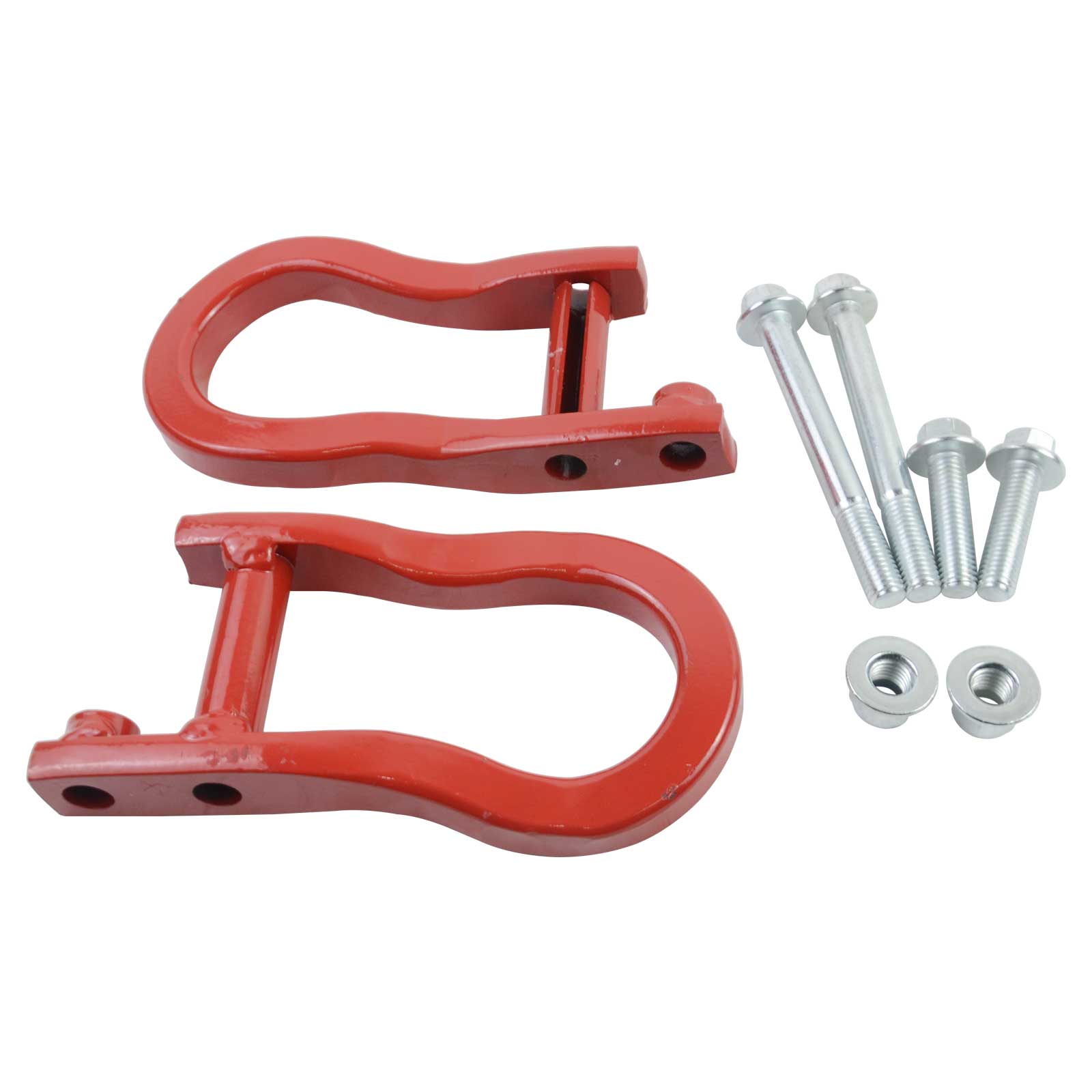 Pair Tow Hooks Red 84192871 For Chevrolet Silverado GMC Sierra 1500 2007-2019