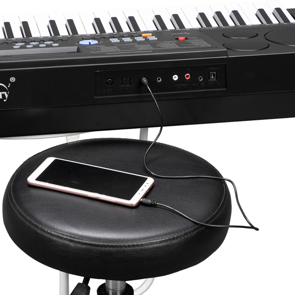 【AM不售卖】GEP-105 61键亮灯跟弹键盘多功能 黑色 S101 电子琴-11