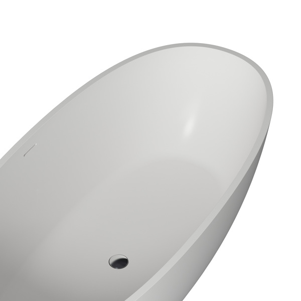 实体表面独立式浴缸Solid Surface Freestanding Bathtub-6
