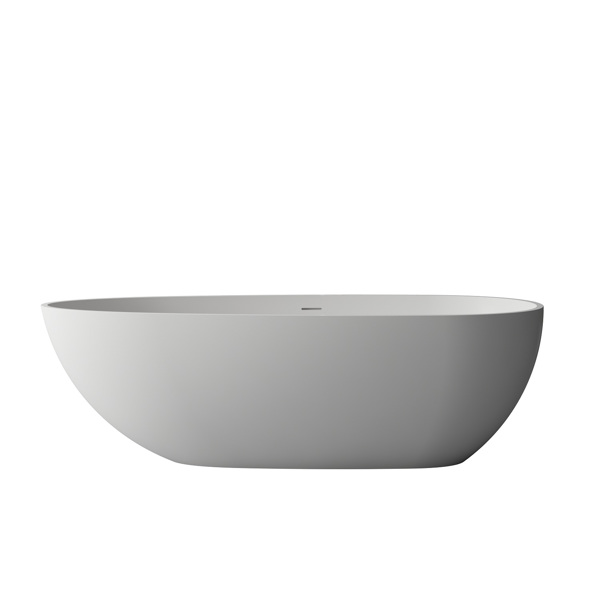 实体表面独立式浴缸Solid Surface Freestanding Bathtub-4