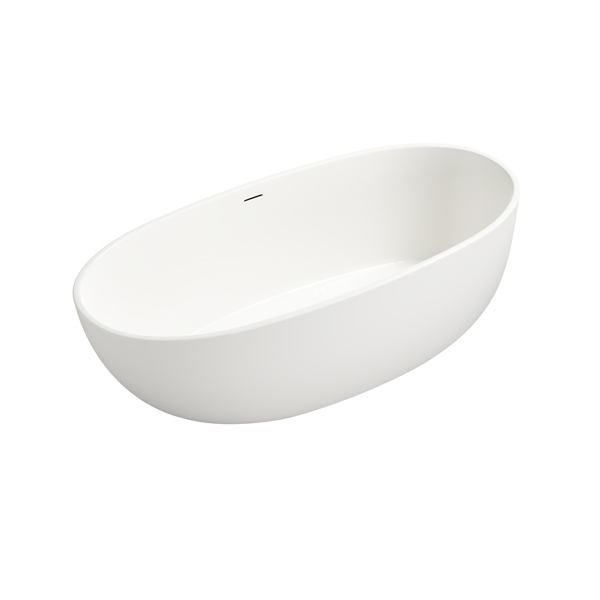 实体表面独立式浴缸Solid Surface Freestanding Bathtub-1