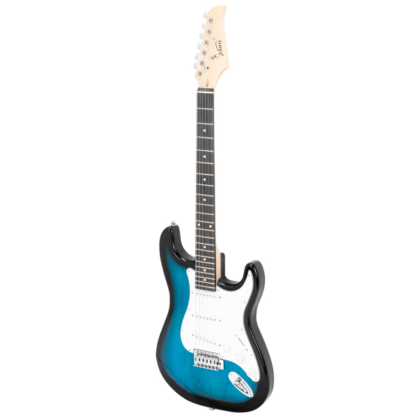 【AM不售卖】Glarry GST 单-单-单拾音器 玫瑰木指板椴木琴身 化蓝色 ST电吉他+音箱套装-6