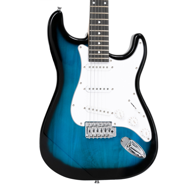 【AM不售卖】Glarry GST 单-单-单拾音器 玫瑰木指板椴木琴身 化蓝色 ST电吉他+音箱套装-14