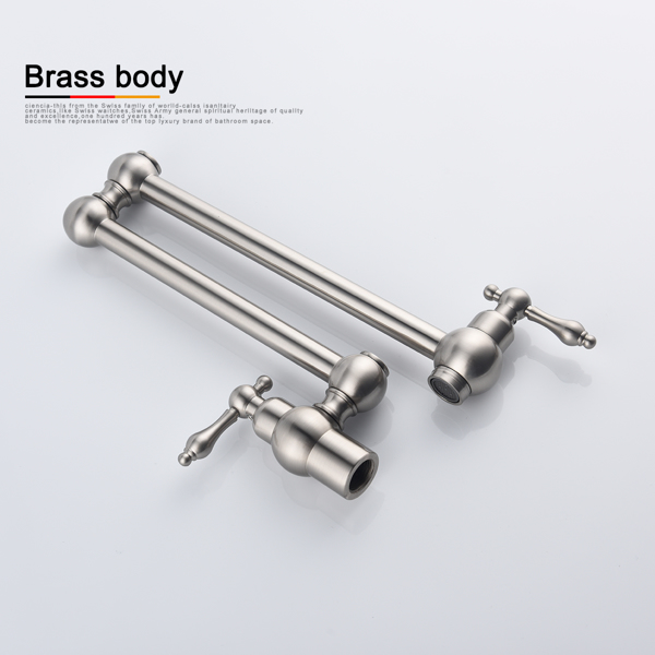 折叠龙头 Folding faucet Pot Filler Faucet Wall Mount-5