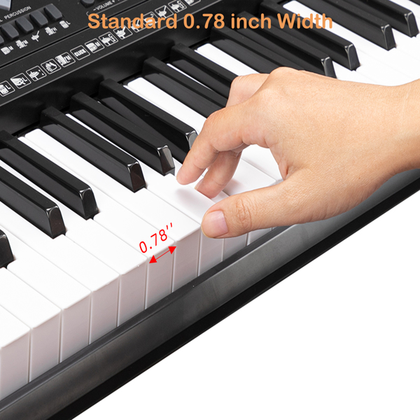【AM不售卖】GEP-105 61键亮灯跟弹键盘多功能 黑色 S101 电子琴-20