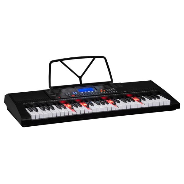 【AM不售卖】GEP-105 61键亮灯跟弹键盘多功能 黑色 S101 电子琴-3