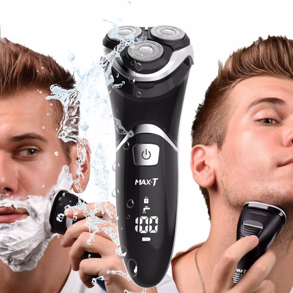 MAX-T 升级版 3D ProSkin LED 剃须刀男士电动、干湿两用剃须刀带旅行锁和弹出式精密修剪器-8