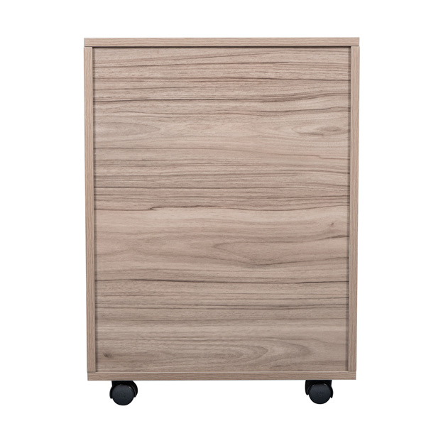 五抽 密度板贴PVC 灰橡木色 木制文件柜 N001-13