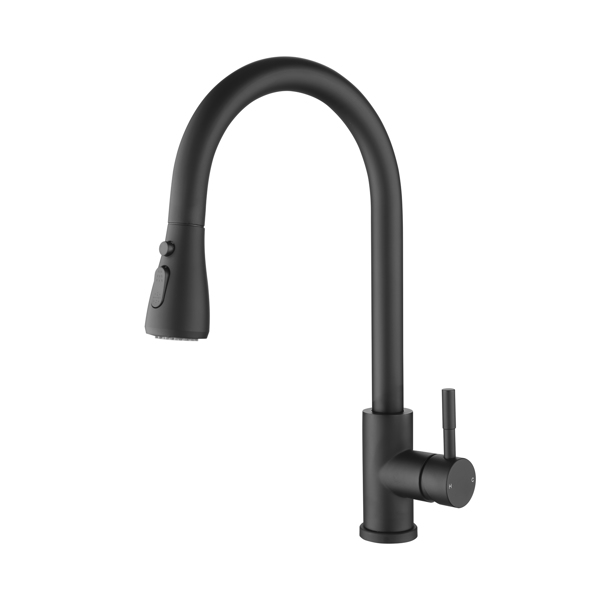 厨房水龙头家用洗菜盆龙头Kitchen Faucet with Pull Out Spraye-1