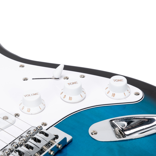 【AM不售卖】Glarry GST 单-单-单拾音器 玫瑰木指板椴木琴身 化蓝色 ST电吉他+音箱套装-18