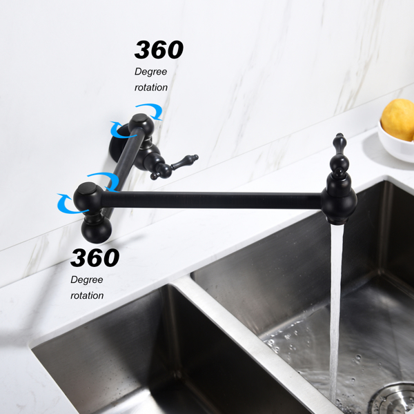  折叠龙头Folding faucet Pot Filler Faucet Wall Mount-5