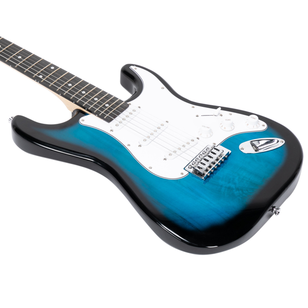 【AM不售卖】Glarry GST 单-单-单拾音器 玫瑰木指板椴木琴身 化蓝色 ST电吉他+音箱套装-12