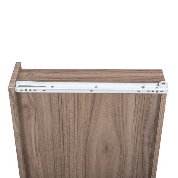 五抽 密度板贴PVC 灰橡木色 木制文件柜 N001-14