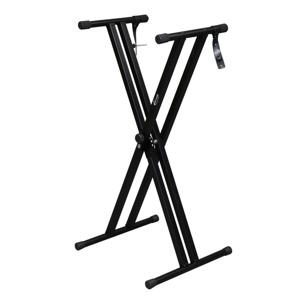 【AM不售卖】Glarry 双管X型 电子琴支架+琴凳套装 德国 黑色-3