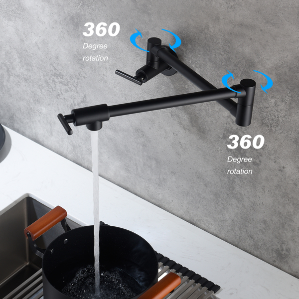 折叠龙头Folding faucet Pot Filler Faucet Wall Mount-5
