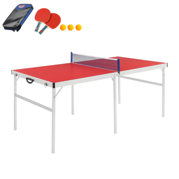 183*91*76cm N001 红色 可折叠 乒乓球桌