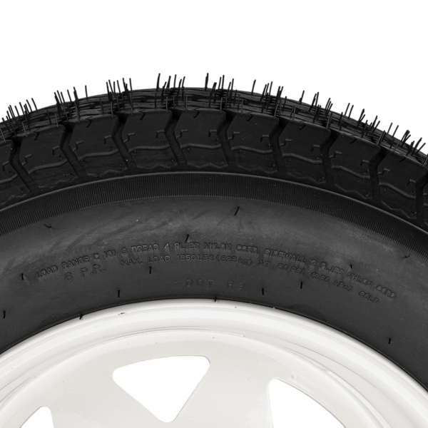 G33000390 ZY ST205/75D15 5Lug 6PR H188 * 1 White Rim 车轮 MP-4