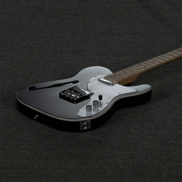 【AM不售卖】Glarry GTL 半空心单-单拾音器 枫木指板 黑色 TL电吉他+音箱套装-23