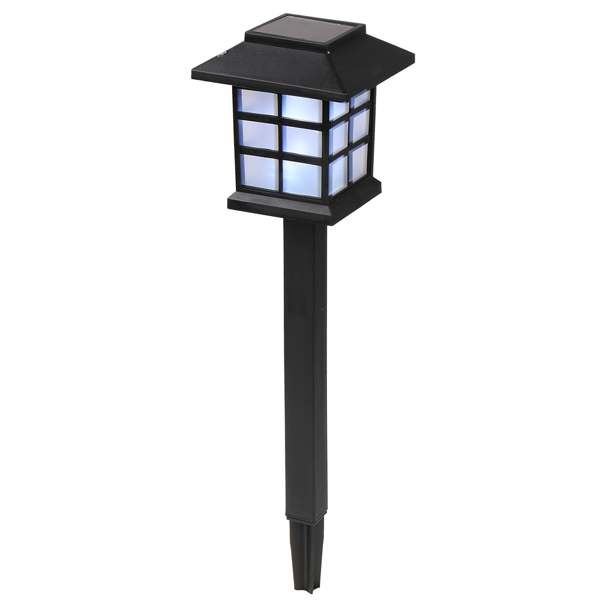6pcs 黑色 草坪灯 37*9*9cm 塑料 带灯泡 600mA 宫灯 欧洲-2